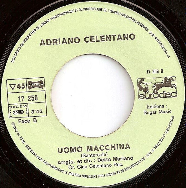 Adriano Celentano : I Want To Know (7")