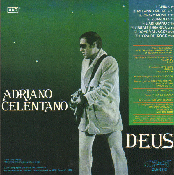 Adriano Celentano : Deus (CD, Album, RE)