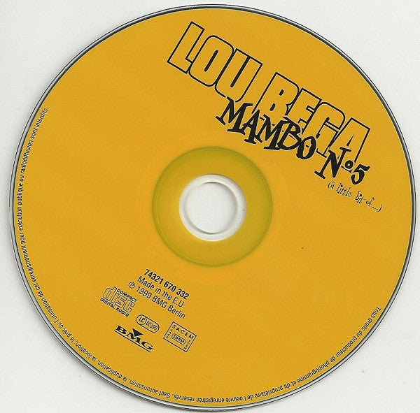 Lou Bega : Mambo N°5 (A Little Bit Of...) (CD, Single)
