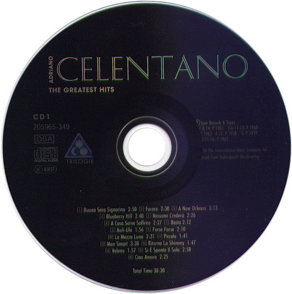 Adriano Celentano : The Greatest Hits (3xCD, Comp)