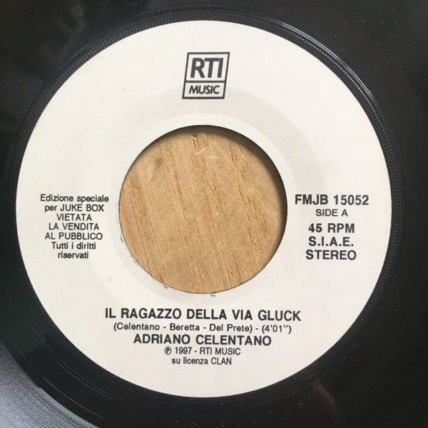 Adriano Celentano : Il Ragazzo Della Via Gluck  (7", Jukebox)
