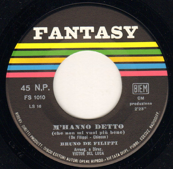 Bruno De Filippi : Ti Invito A Casa (7")