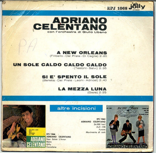 Adriano Celentano : A New Orleans (7", EP)