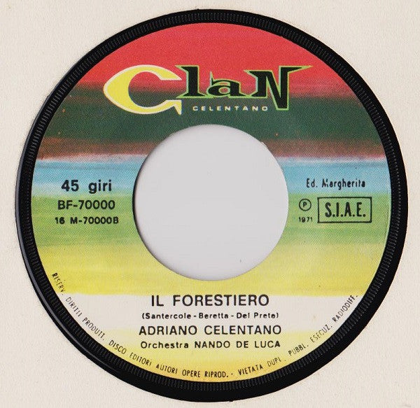 Adriano Celentano : Sotto Le Lenzuola (7", Single)