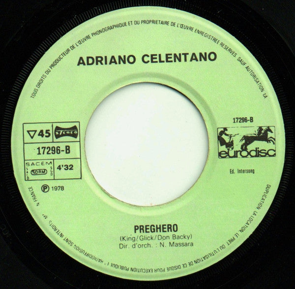 Adriano Celentano : Woman In Love - Rock Around The Clock / Preghero (7", Single)