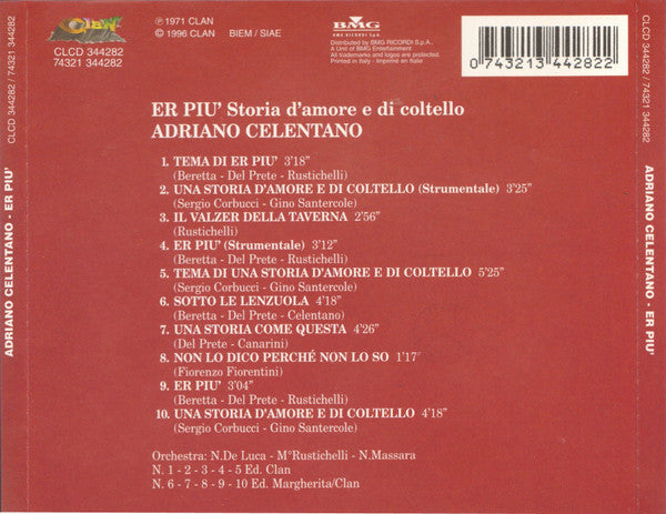 Adriano Celentano : Er Piu' (Storia D'Amore E Di Coltello) (CD, Album, RE)