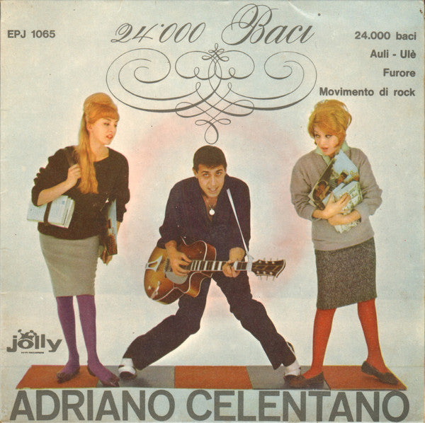 Adriano Celentano : 24.000 Baci (7", EP, Mono)