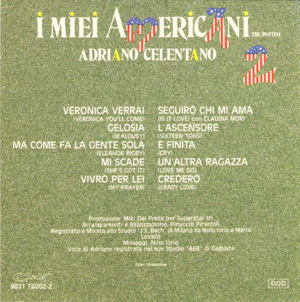 Adriano Celentano : I Miei Americani (Tre Puntini) 2 (CD, Album, RE)