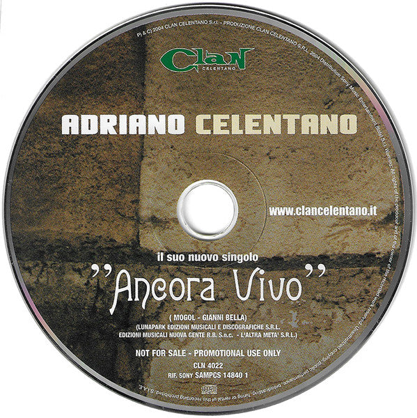 Adriano Celentano : Ancora Vivo (CD, Single)