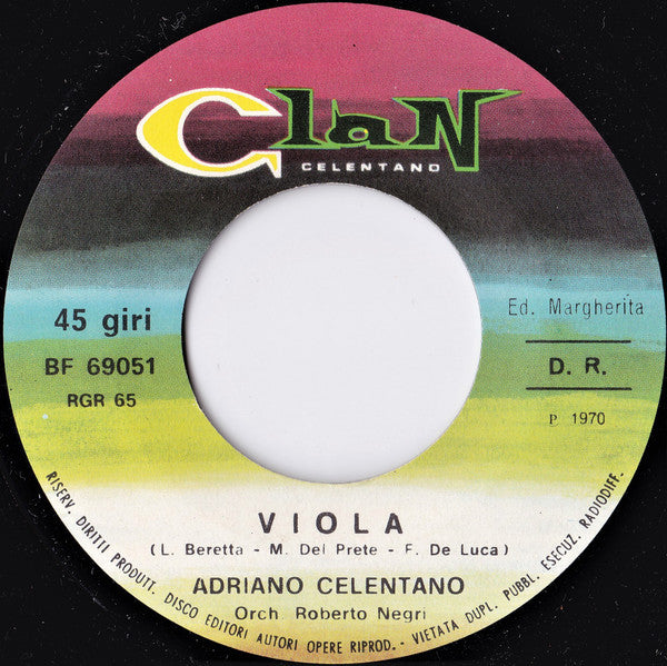 Adriano Celentano : Viola (7")
