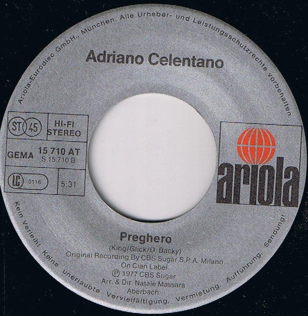 Adriano Celentano : Yes, I Do / Preghero (7", Single)