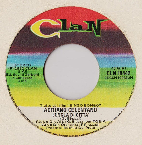 Adriano Celentano : Uh... Uh... (7", Single)
