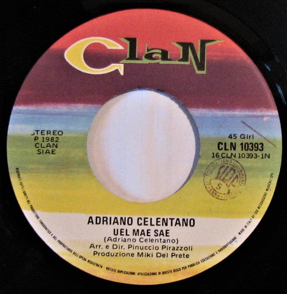 Adriano Celentano : Uel Mae Sae (7")
