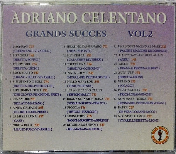 Adriano Celentano : Grands Succes Vol 2 (CD, Comp)