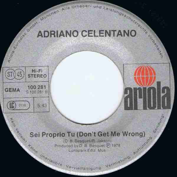 Adriano Celentano : Geppo (7", Single)