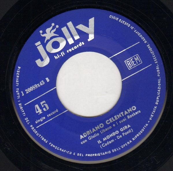 Adriano Celentano : Personality (7", Single, Mono, Red)