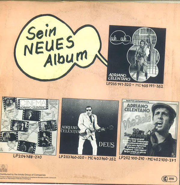 Adriano Celentano : Uh... Uh... (7", Single)