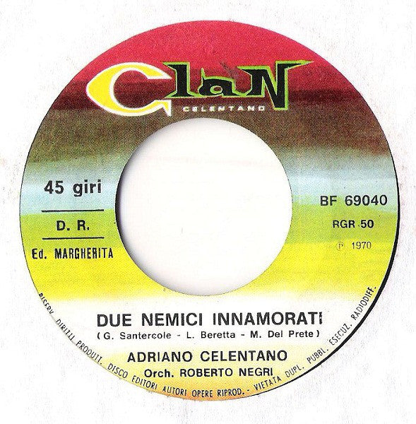 Adriano Celentano : Chi Non Lavora Non Fa L'Amore (Questo Mi Ha Detto Ieri Mia Moglie) (7")