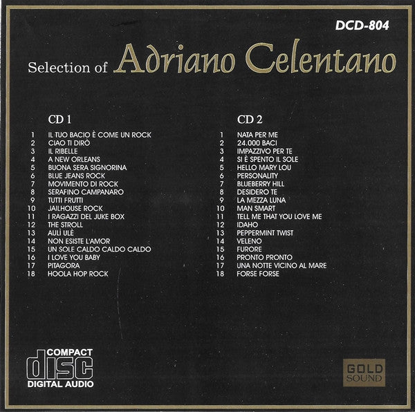 Adriano Celentano : Selection Of Adriano Celentano (2xCD, Comp, RP)