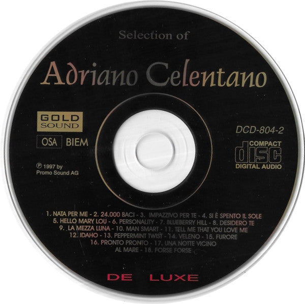 Adriano Celentano : Selection Of Adriano Celentano (2xCD, Comp, RP)