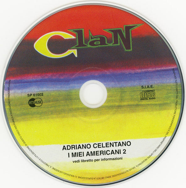 Adriano Celentano : I Miei Americani (Tre Puntini) 2 (CD, Album, RE)