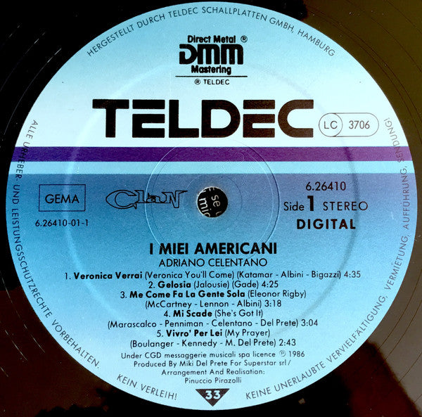 Adriano Celentano : I Miei Americani (LP, Album)