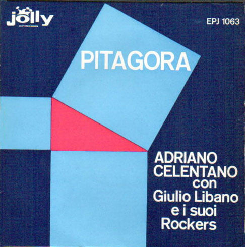 Adriano Celentano con Giulio Libano E I Suoi Rockers : Pitagora (7", EP, Mono)