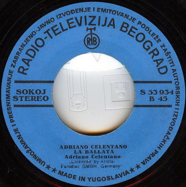 Adriano Celentano : Yuppi Du (7", Single)