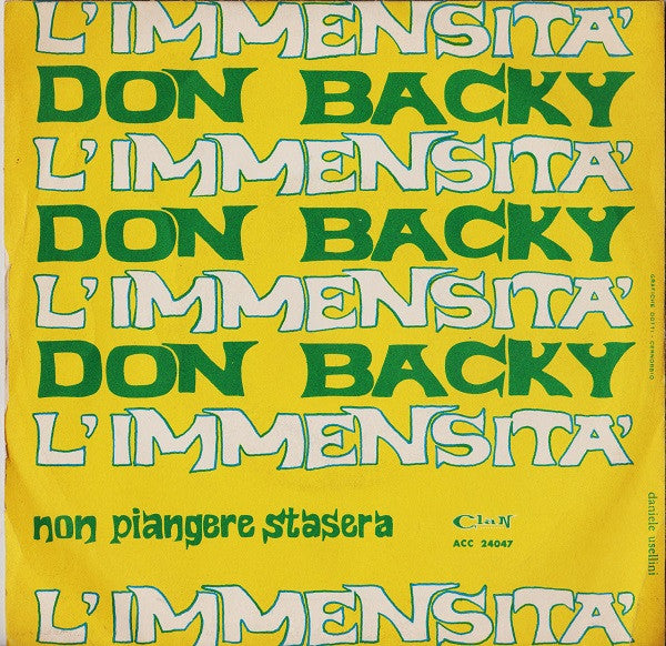 Don Backy : L'Immensità (7")