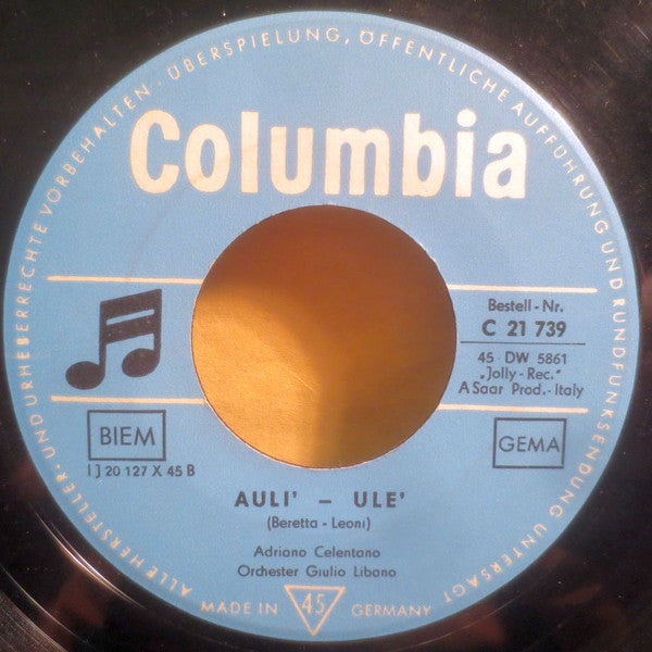 Adriano Celentano : 24 000 Baci (7", Mono)