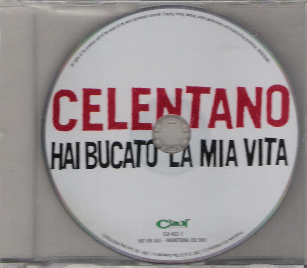 Celentano* : Hai Bucato La Mia Vita (CD, Single, Promo)