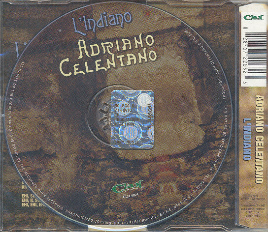 Adriano Celentano : L'Indiano (CD, Single)