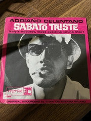 Adriano Celentano : Sabato Triste (7", Single, Promo)