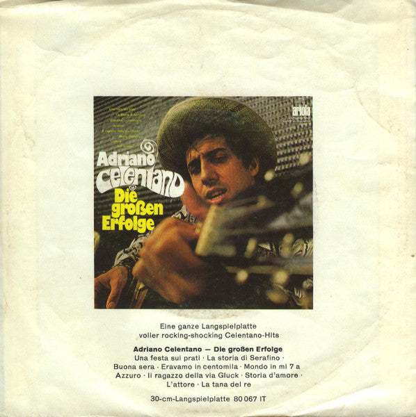 Adriano Celentano : Sotto Le Lenzuola / Il Forestiero (7", Single)