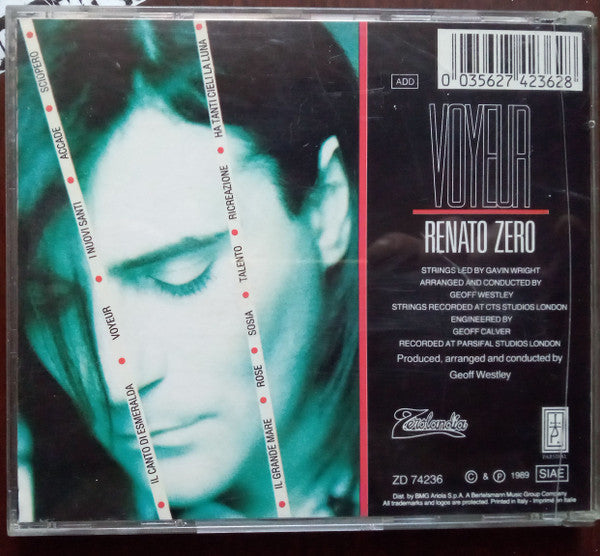 Renato Zero : Voyeur (CD, Album, Gol)
