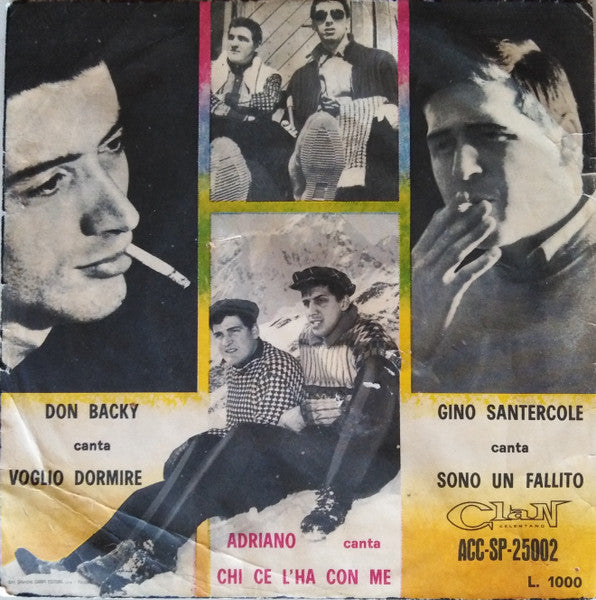 Adriano Celentano / Don Backy / Gino Santercole : Tris + 1 (7", EP, Non)