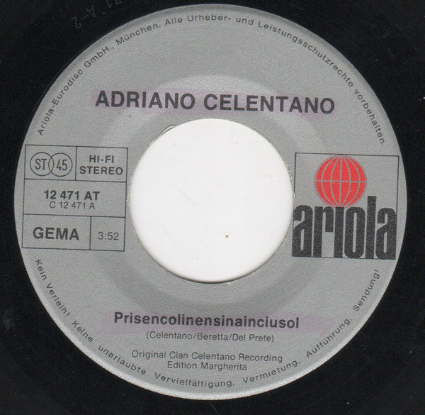 Adriano Celentano : Prisencolinensinainciusol / Disc Jockey (7", Single)