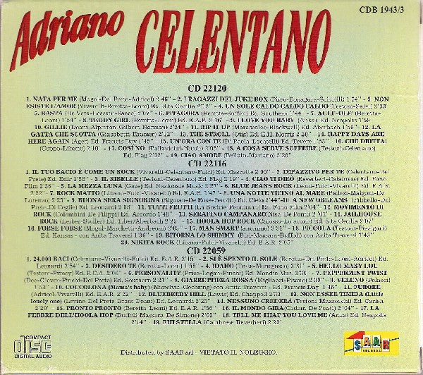 Adriano Celentano : Adriano Celentano (3xCD, Comp, RE + Box)