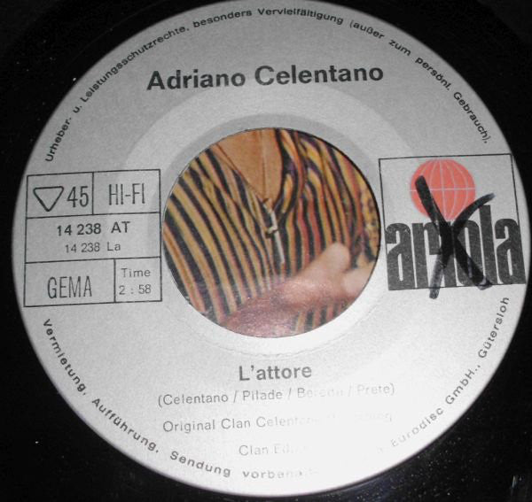 Adriano Celentano : L'attore (7", Single, Mono)