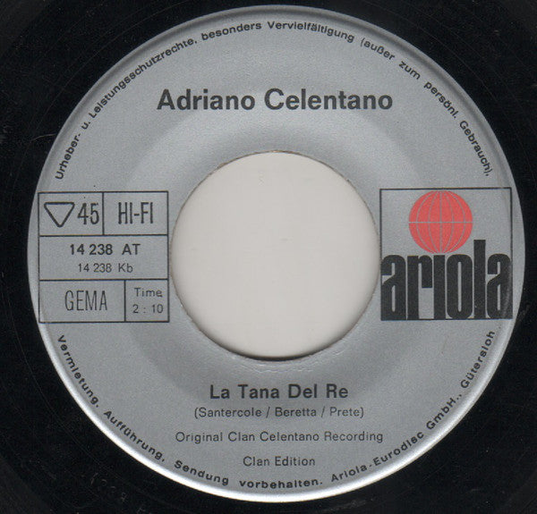 Adriano Celentano : L'attore (7", Single, Mono)