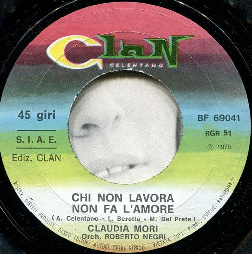 Claudia Mori / Adriano Celentano : Chi Non Lavora Non Fa L'Amore (Questo Gli Ho Detto, A Mio Marito....) (7")