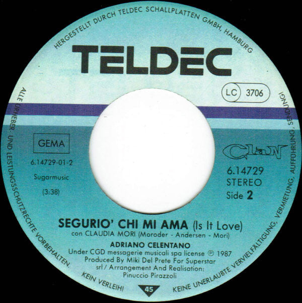 Adriano Celentano : Veronica Verrai (7")