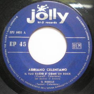 Adriano Celentano : Il Tuo Bacio È Come Un Rock (7", EP, Mono)