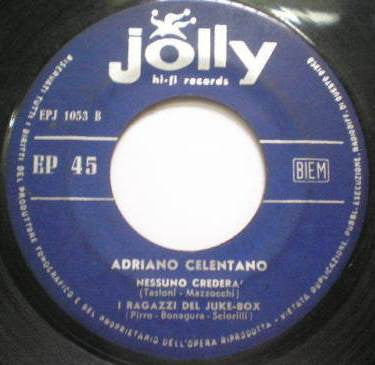Adriano Celentano : Il Tuo Bacio È Come Un Rock (7", EP, Mono)