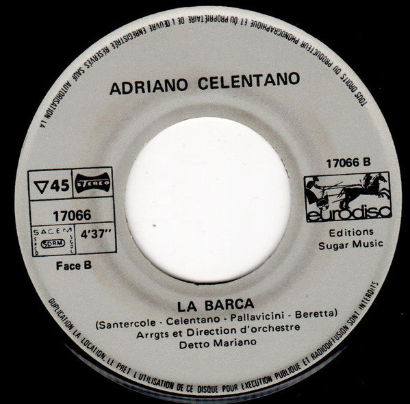 Adriano Celentano : Svalutation (7", Single)