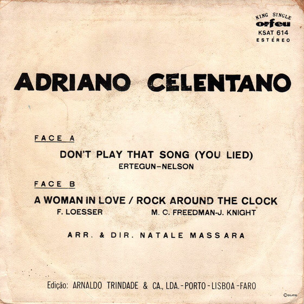 Adriano Celentano : Don't Play That Song (7", Single, M/Print)