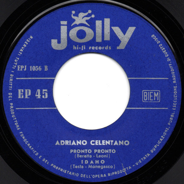 Adriano Celentano : Teddy Girl (7", EP, Mono)