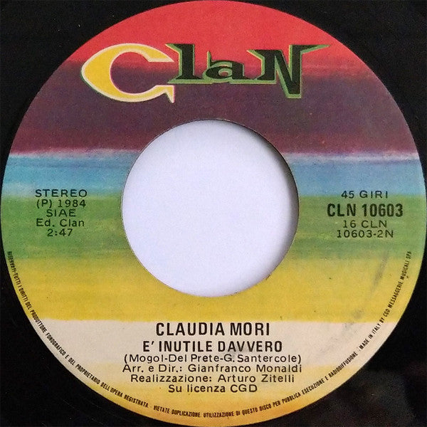 Claudia Mori : Chiudi La Porta (7")