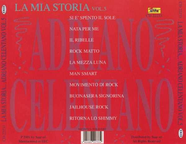 Adriano Celentano : La Mia Storia Vol. 5 (CD, Comp)