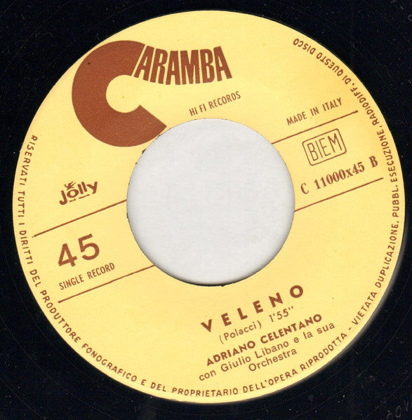 Adriano Celentano : Ciao Amore (7", Single)